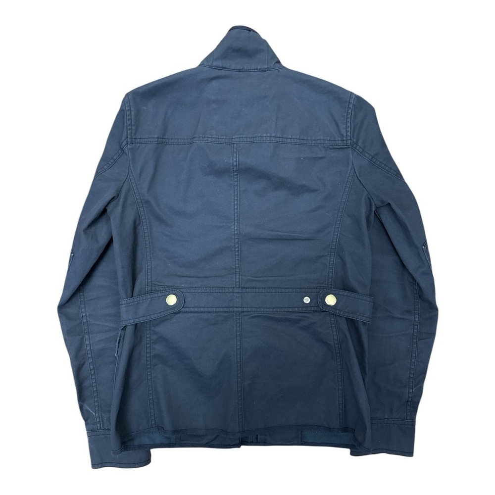 J Crew Gray Utility Jacket with Stand-Up Collar and Structured Design - Picture 4 of 5